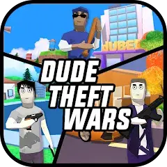 Dude Theft Wars Offline & Online Multiplayer Games (Unlimited Currency & Access All Weapons)