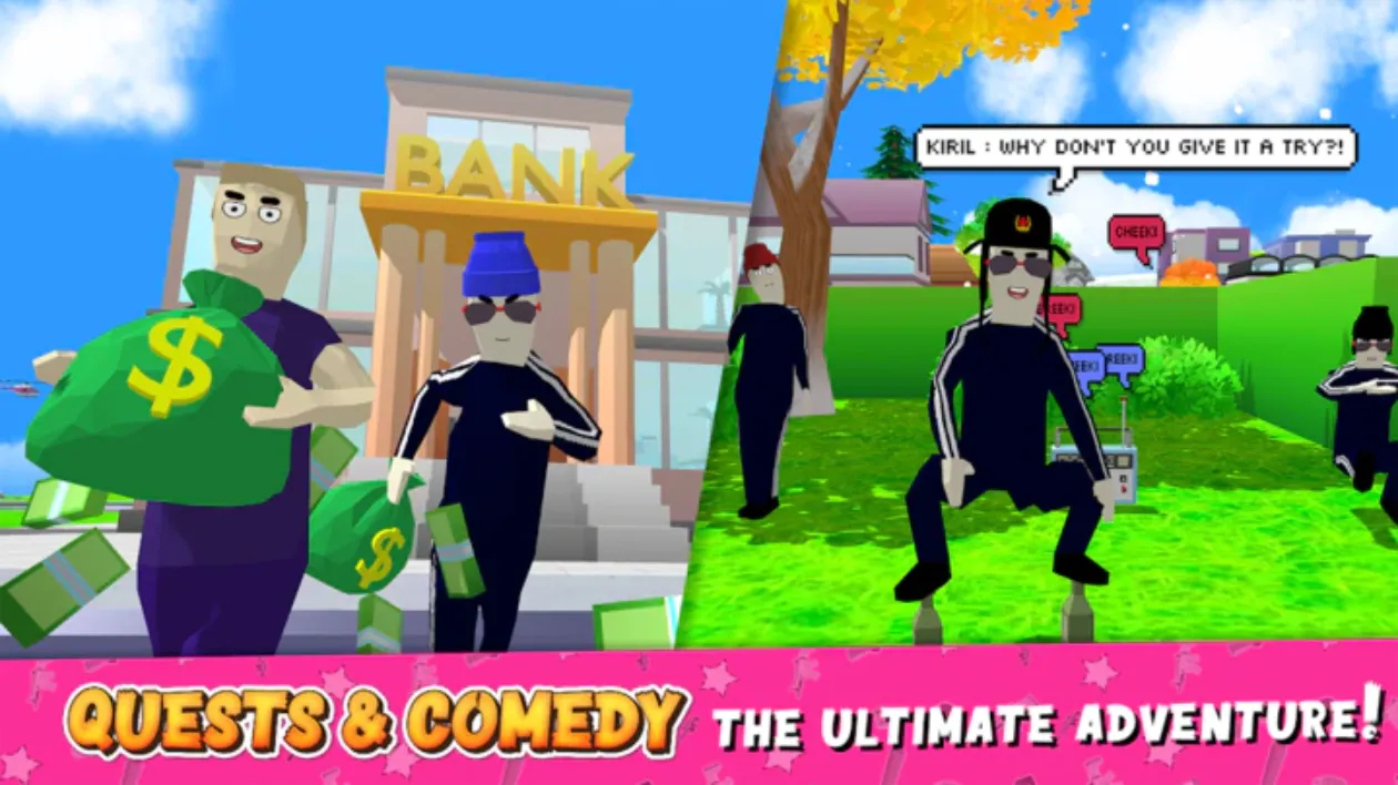 Dude Theft Wars Offline & Online Multiplayer Games (Unlimited Currency & Access All Weapons) screenshot 2