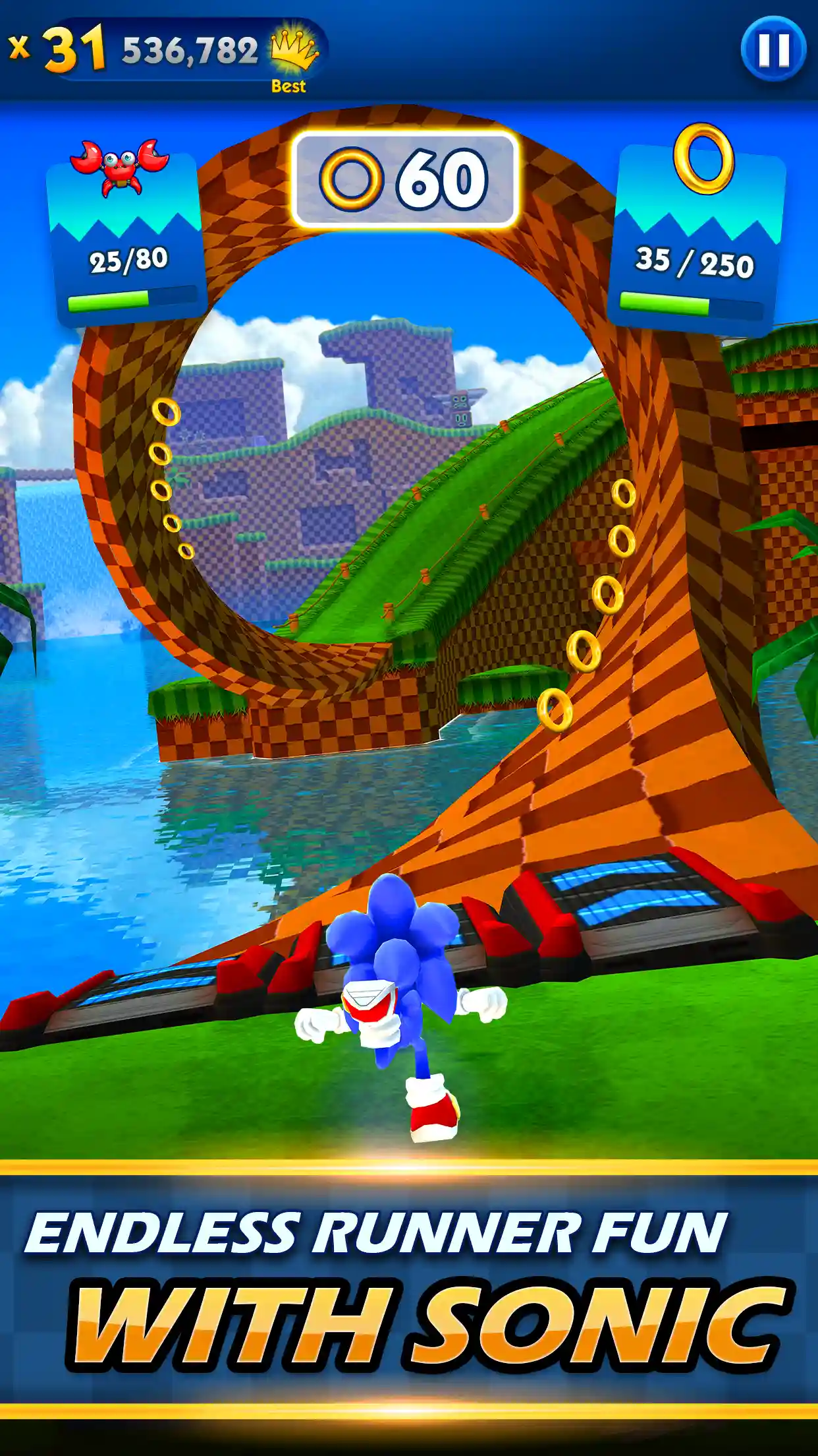 Sonic Dash (Unlimited Money) screenshot 1